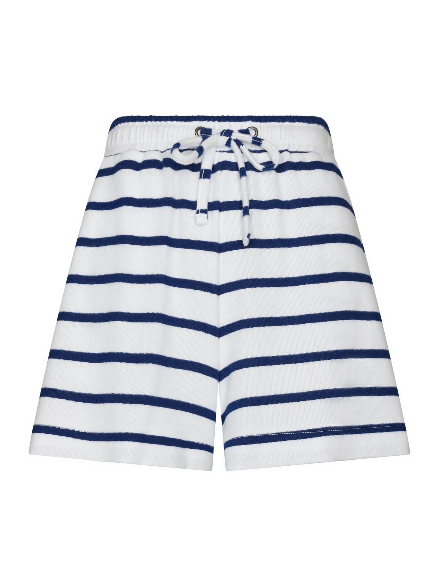 Sliponline Rebelle dames shortama - Blue Bay - Wit gestreept