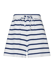Sliponline Rebelle dames shortama - Blue Bay - Wit gestreept