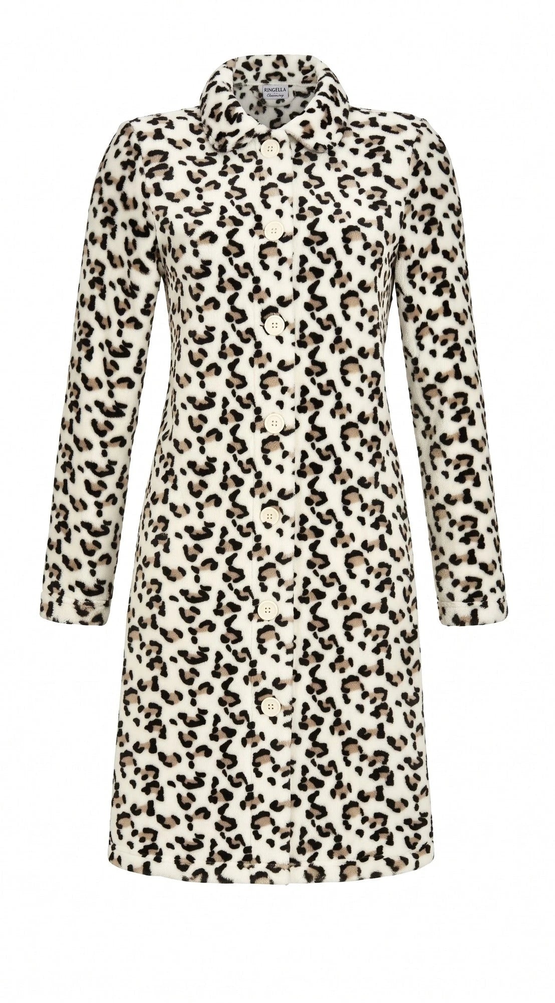 Sliponline Ringella Fleece badjas dames - Panter