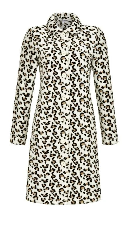 Sliponline Ringella Fleece badjas dames - Panter