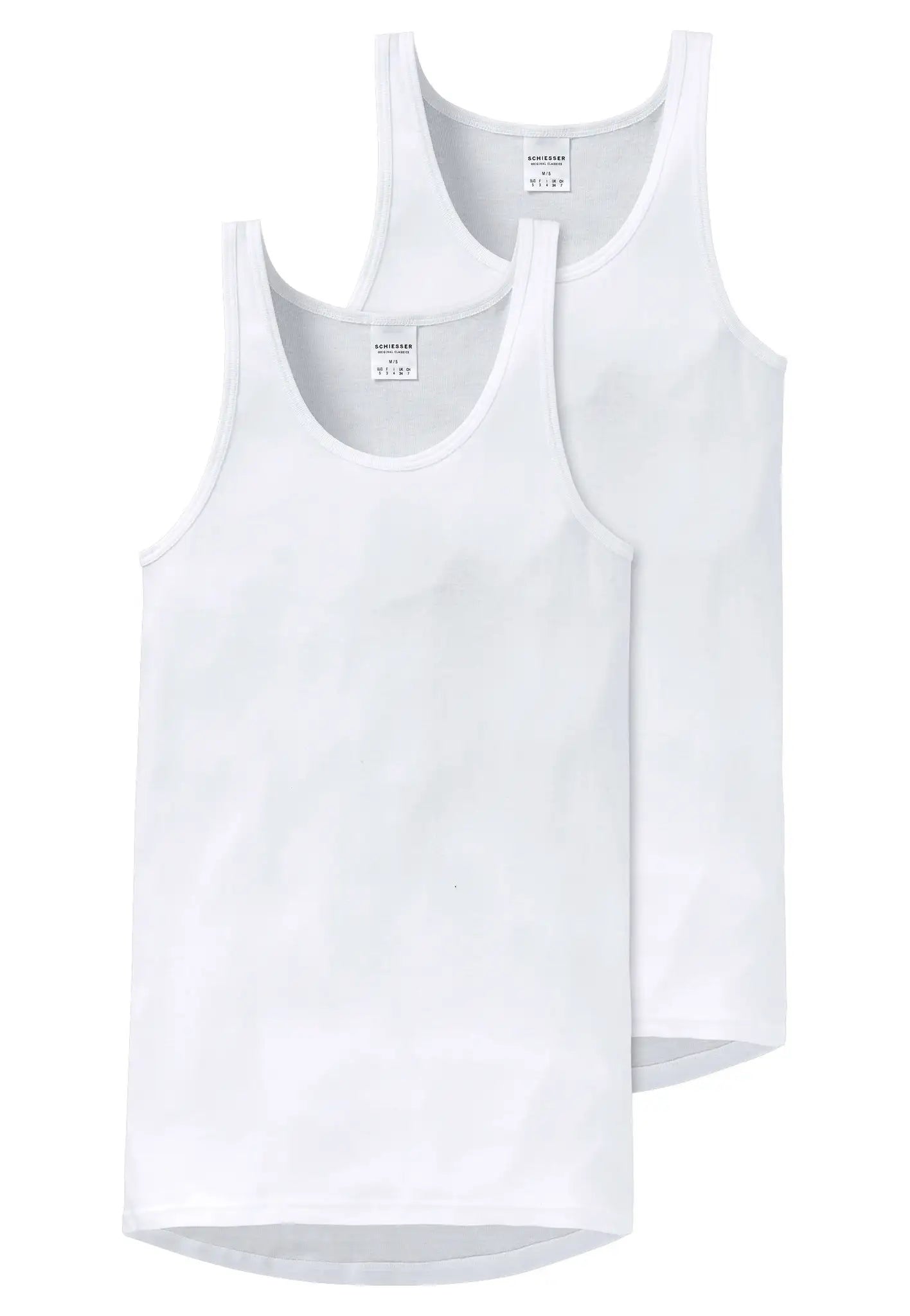 Sliponline Schiesser 2-pack Classics heren hemden