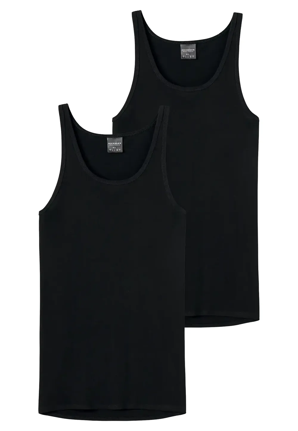 Sliponline Schiesser 2-pack Classics heren hemden