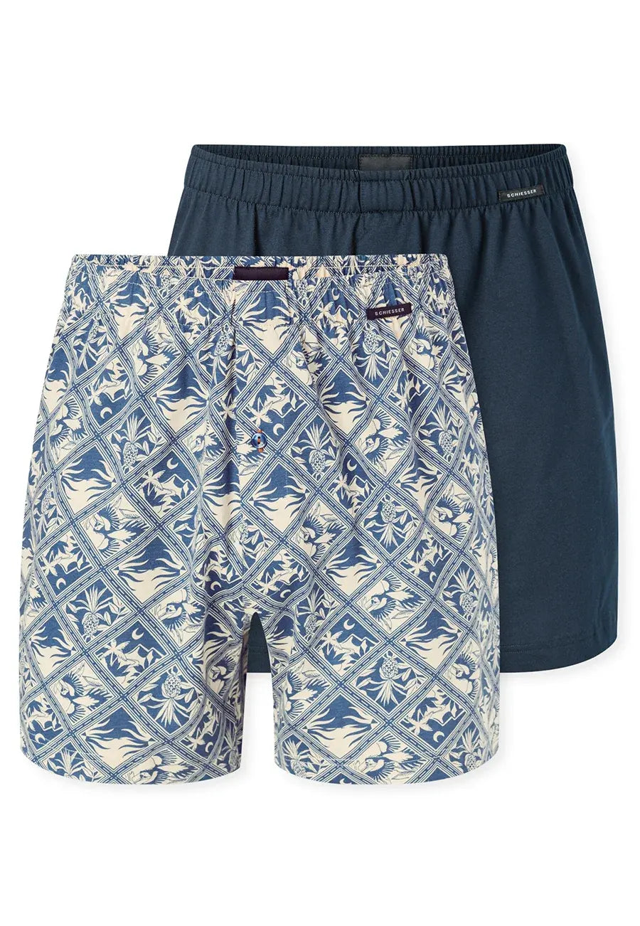 Sliponline Schiesser 2-Pack heren wijde boxershort - Selected