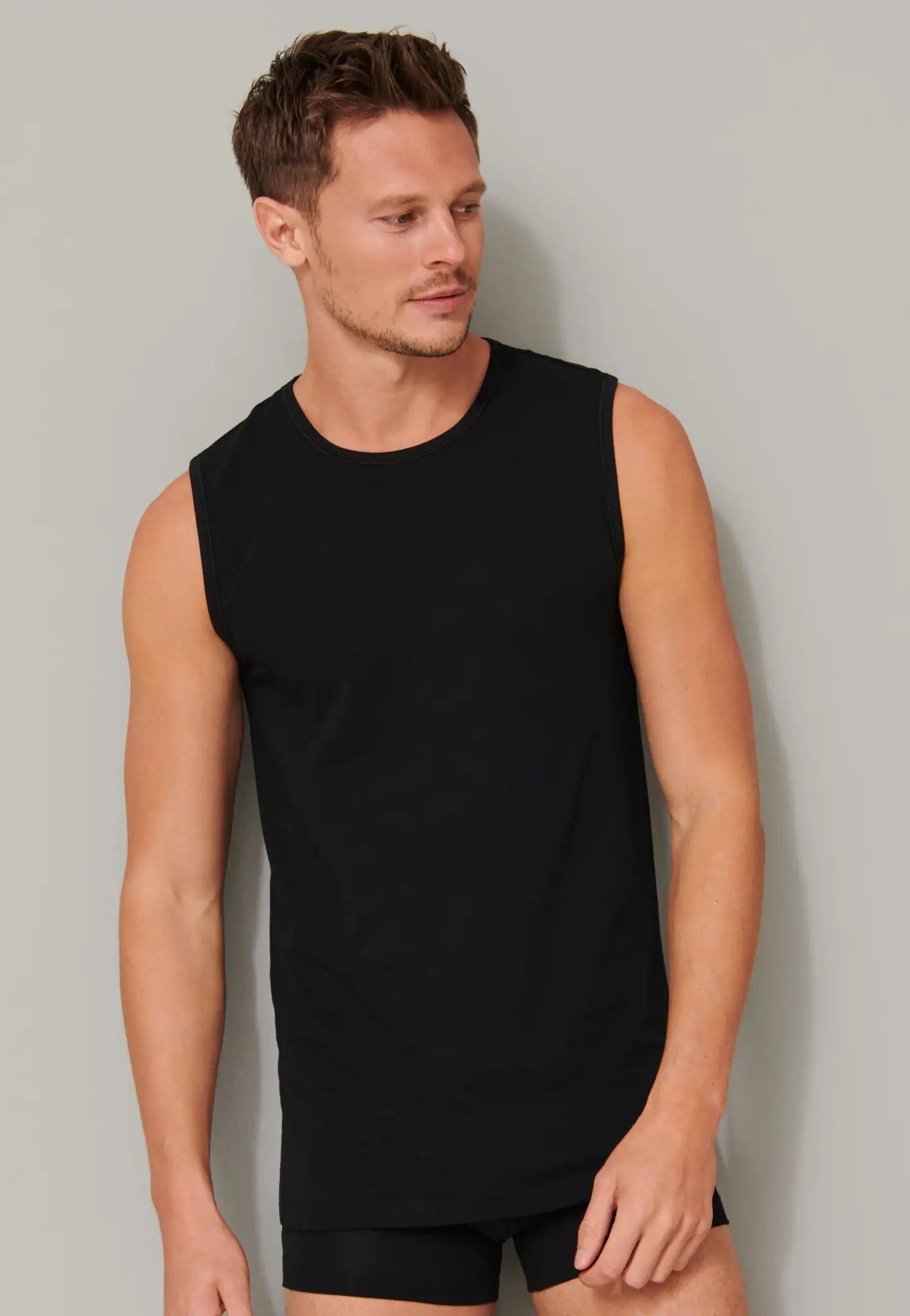 Sliponline Schiesser 2-Pack mouwloos shirt  - 95/5  - Biologisch katoen