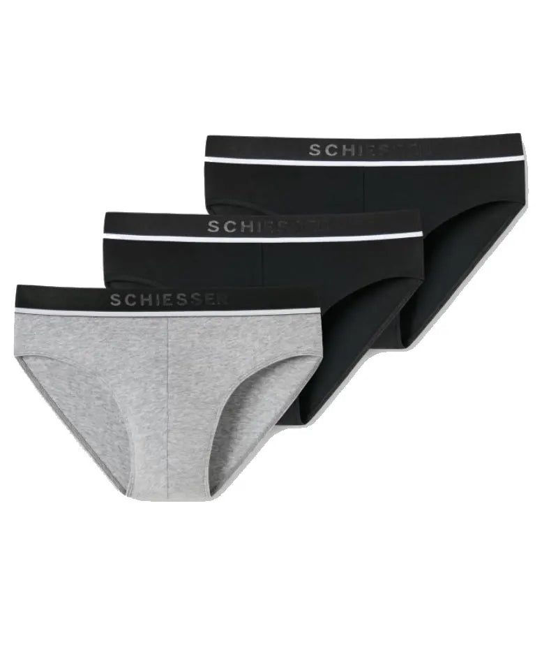 Sliponline Schiesser 3-pack heren Rio slip 95/5 - Combi