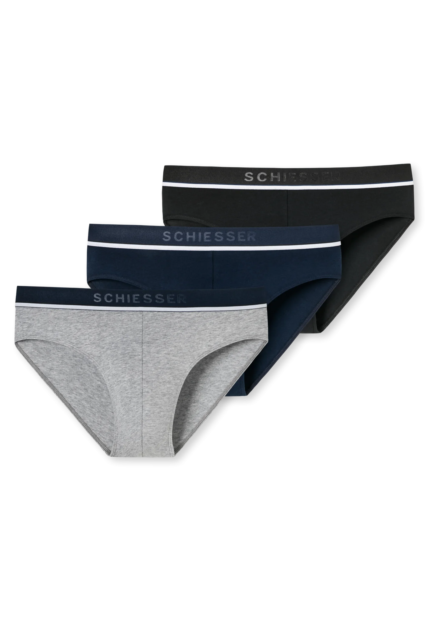 Sliponline Schiesser 3-pack heren Rio slip 95/5 - Combi
