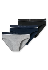 Sliponline Schiesser 3-pack heren Rio slip 95/5 - Combi