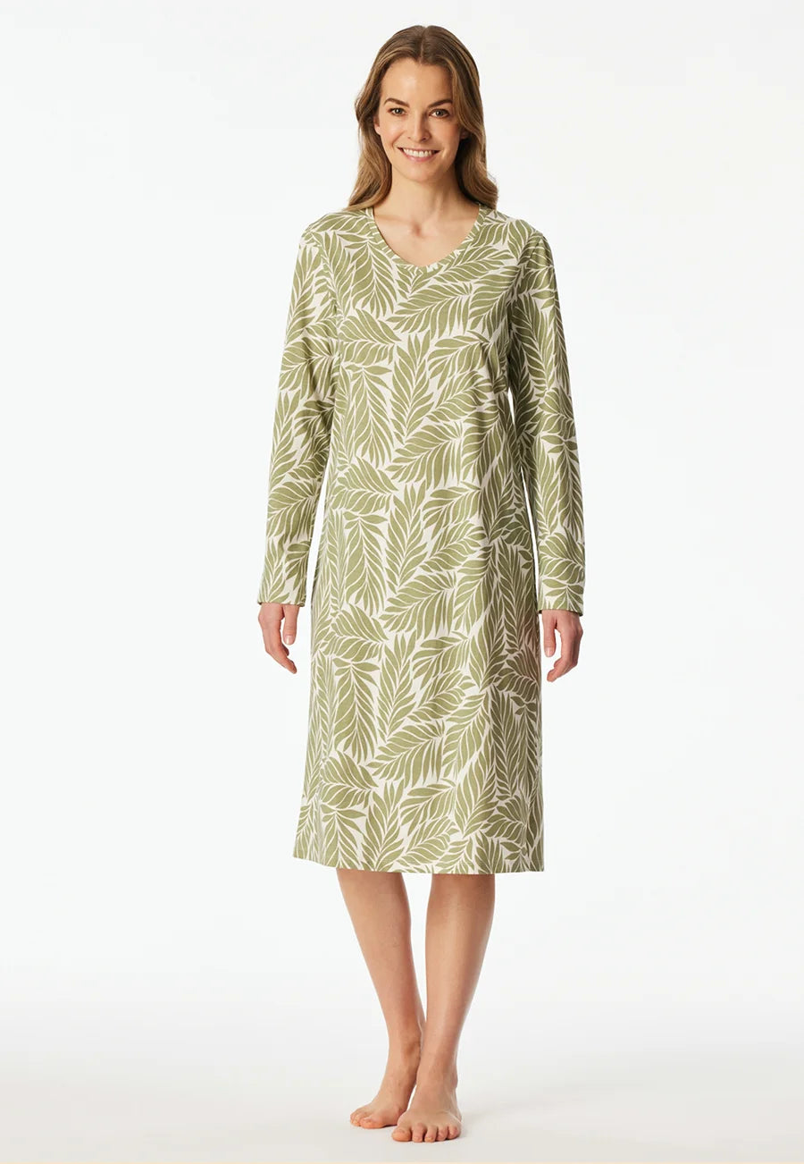 Sliponline Schiesser Dames Nachthemd lange mouw - Comfort