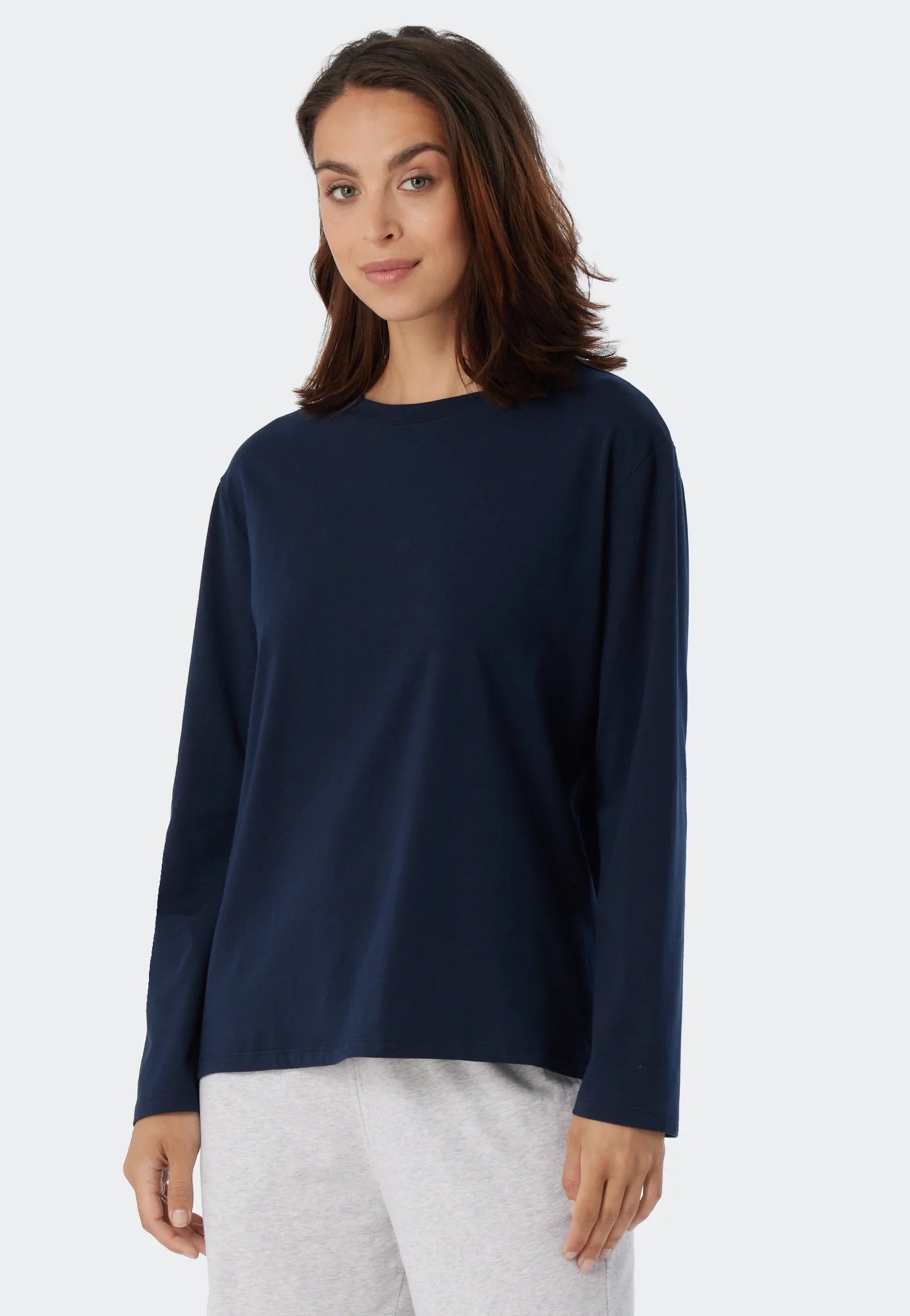 Sliponline Schiesser pyjamashirt lange mouw - Mix & Relax