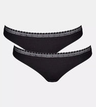 Sliponline Sloggi 2-pack dames GO Ribbed brazil