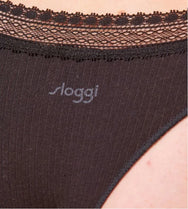 Sliponline Sloggi 2-pack dames GO Ribbed brazil