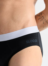 Sliponline Sloggi 2-Pack heren slips - GO Abc brief