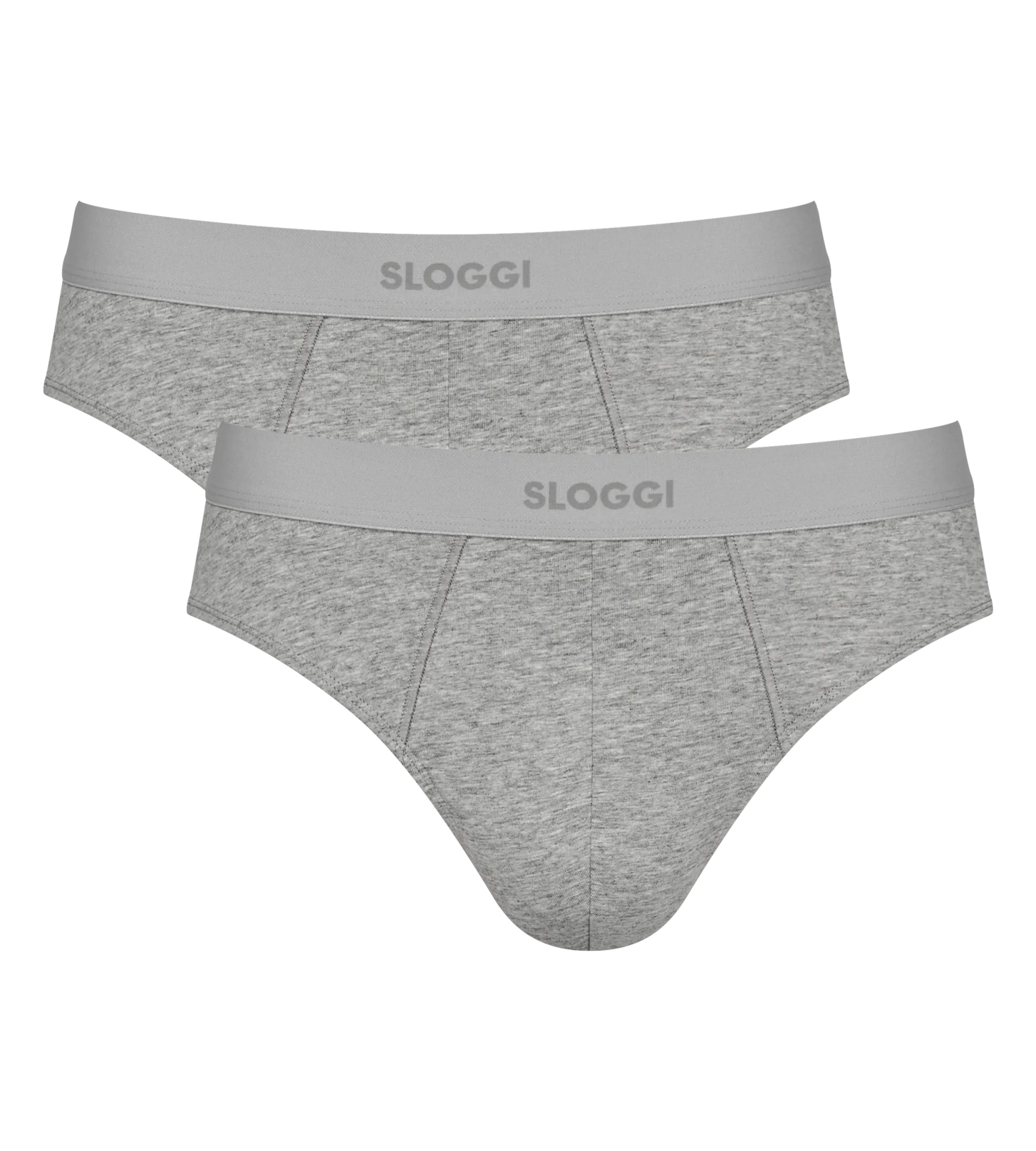 Sliponline Sloggi 2-pack katoenen midislip/brief heren Ever Ease