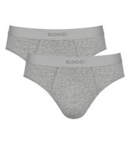 Sliponline Sloggi 2-pack katoenen midislip/brief heren Ever Ease