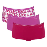 Sliponline Sloggi 3-pack Crush Go dames boxershorts