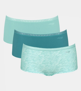 Sliponline Sloggi 3-pack Crush Go dames boxershorts