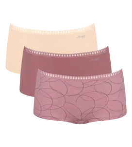 Sliponline Sloggi 3-pack Crush Go dames boxershorts