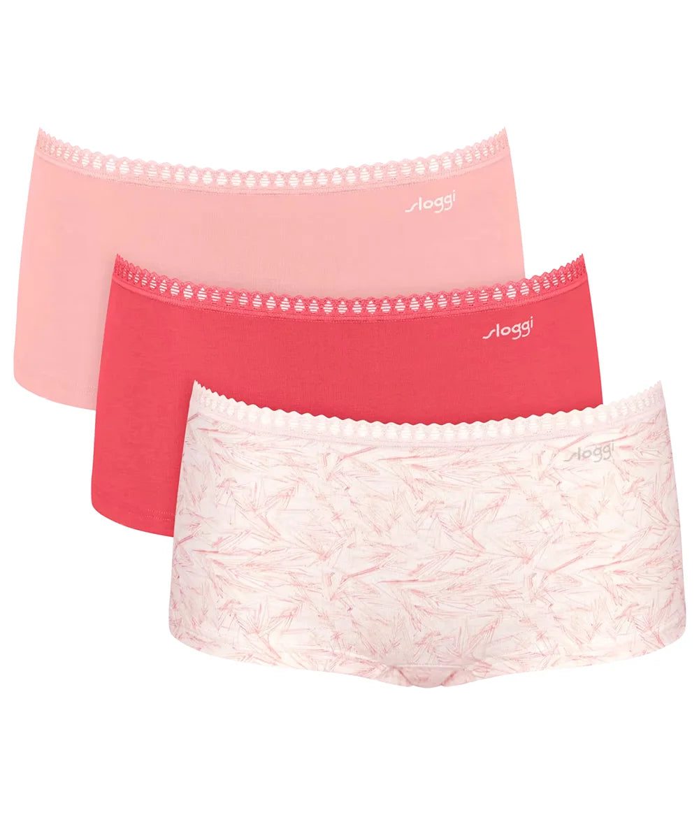 Sliponline Sloggi 3-pack Crush Go dames boxershorts