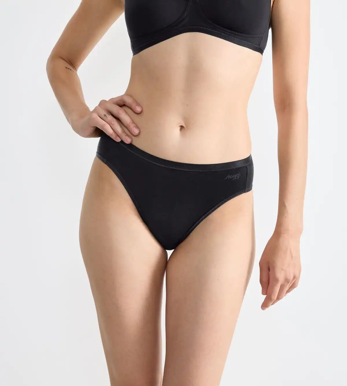 Sliponline Sloggi 3-pack dames Go tai slip - Daily biologisch katoen hoog opgesneden slips