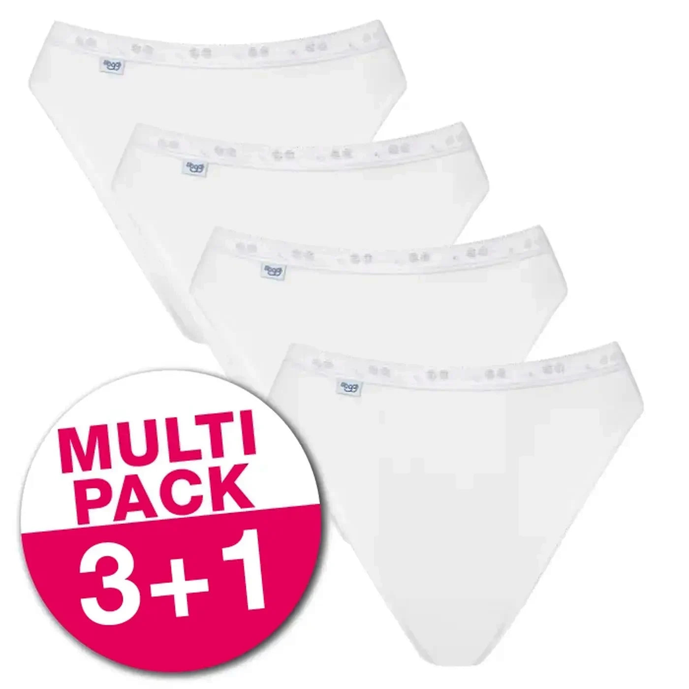 Sliponline Sloggi 4-pack Basic Tai Slips dames - Hoog opgesneden
