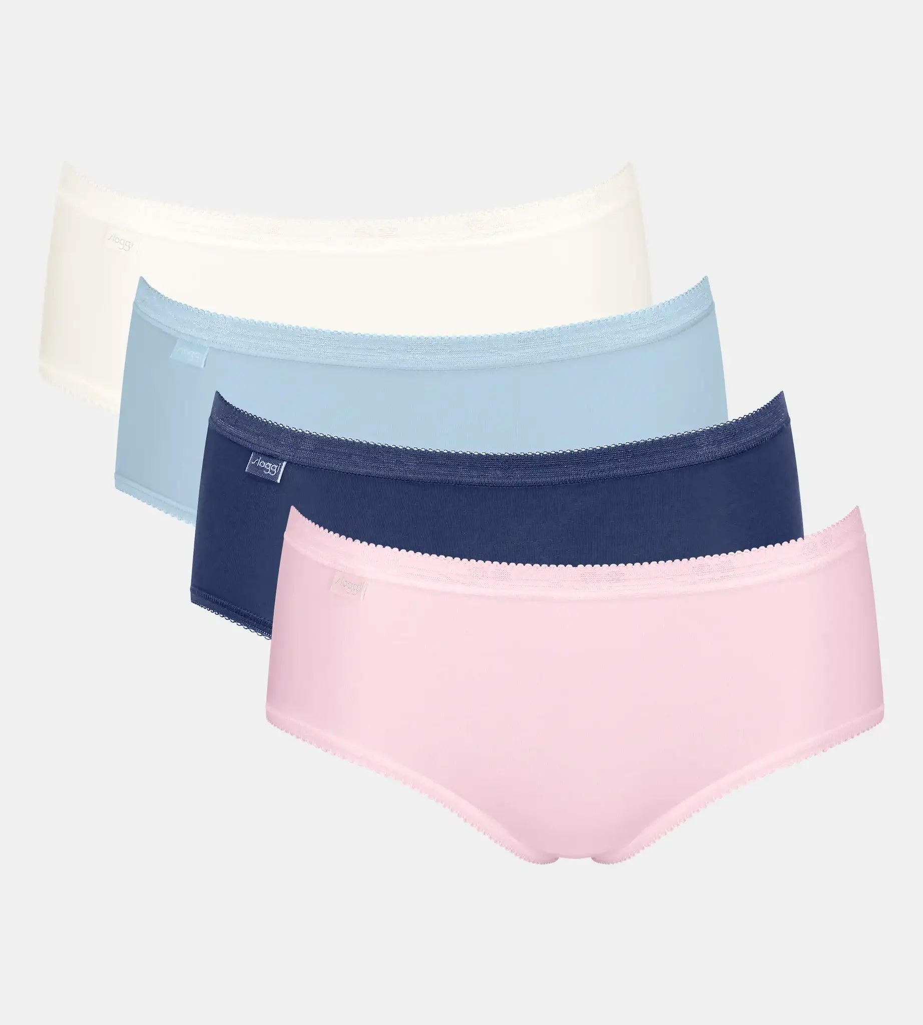 Sliponline Sloggi 4-pack dames Basic Midi slips - Color