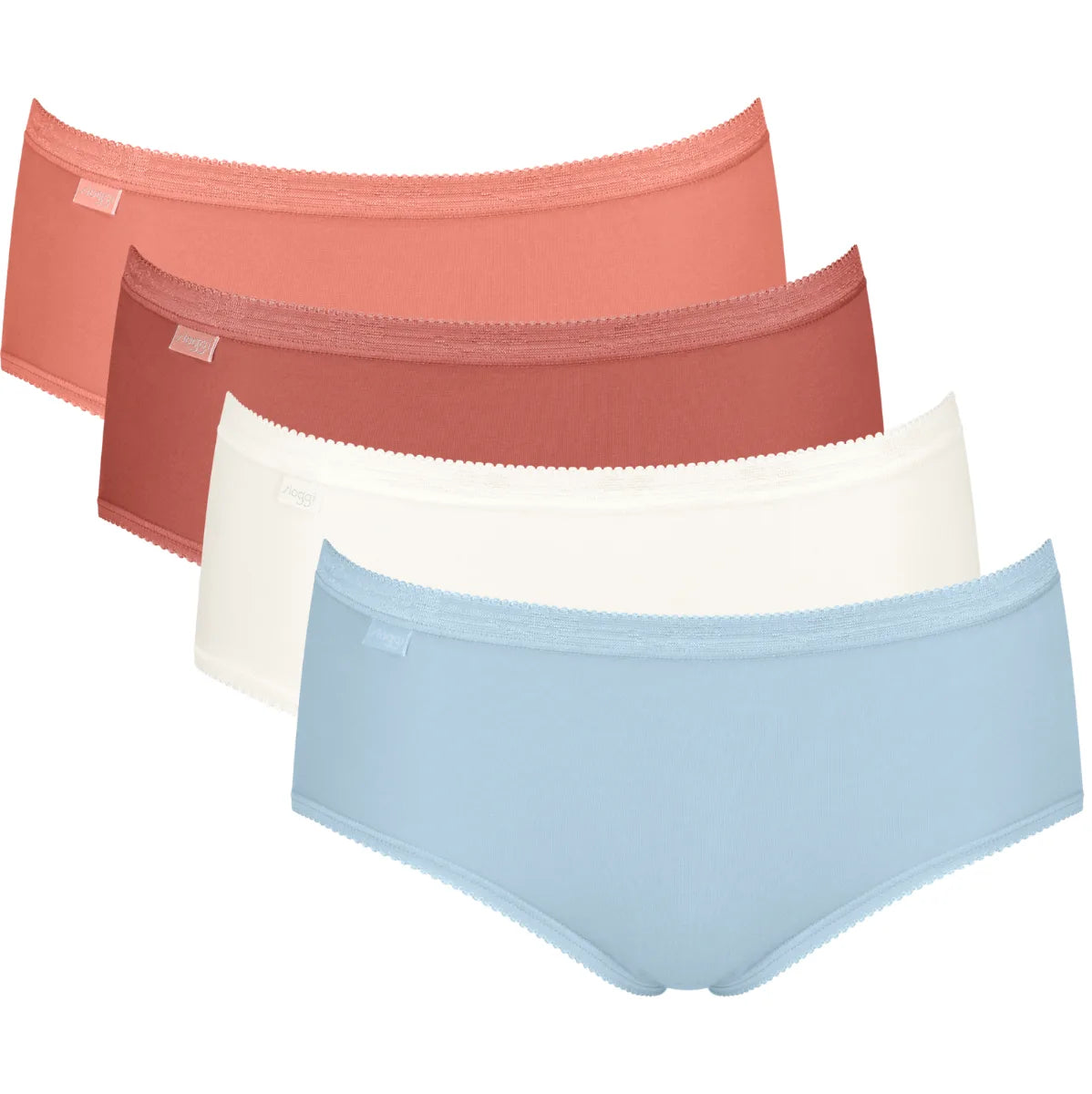Sliponline Sloggi 4-pack dames Basic Midi slips - Multicolor