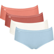 Sliponline Sloggi 4-pack dames Basic Midi slips - Multicolor