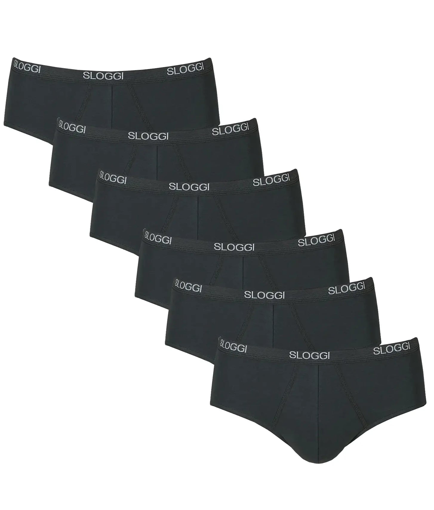 Sliponline Sloggi 6-pak Basic Midi heren slips