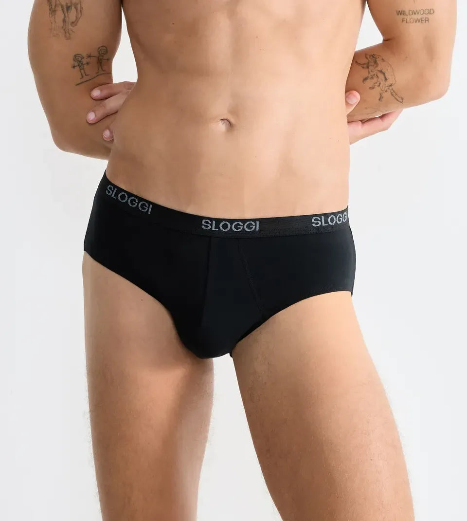 Sliponline Sloggi 6-pak Basic Midi heren slips