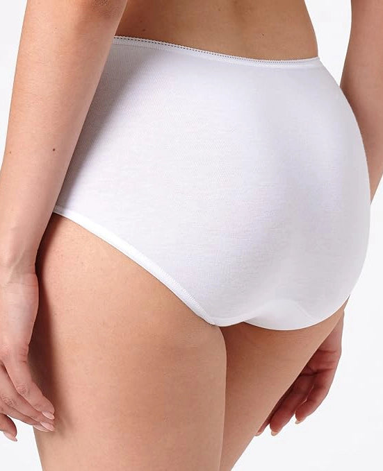 Sliponline Sloggi dames 24/7 midi heup slip - Natural katoen