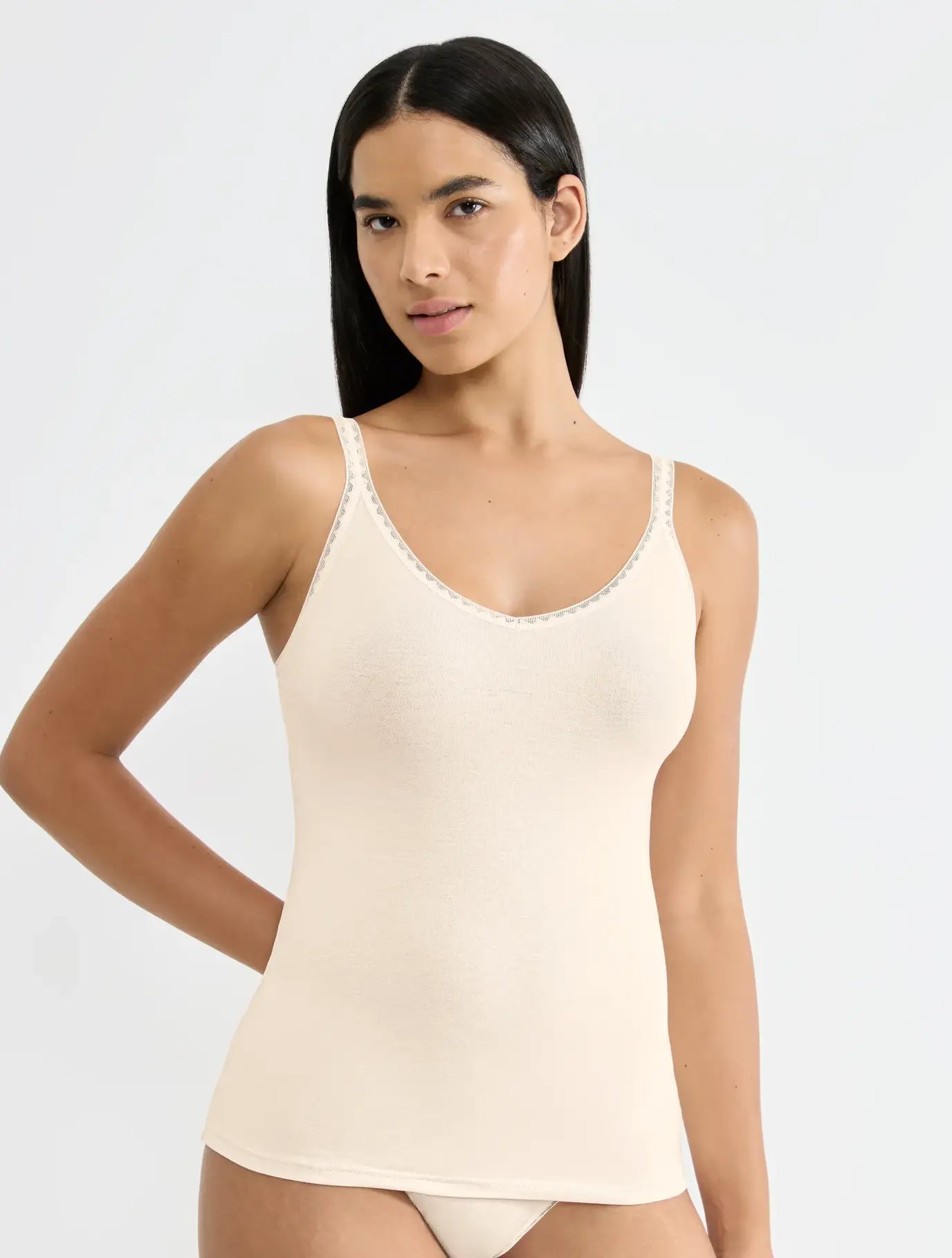 Sliponline Sloggi ondergoed dames 2-pack - hemd Basic GO smalle band