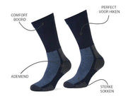 Sliponline Stapp Outdoor wandel sokken - Coolmax