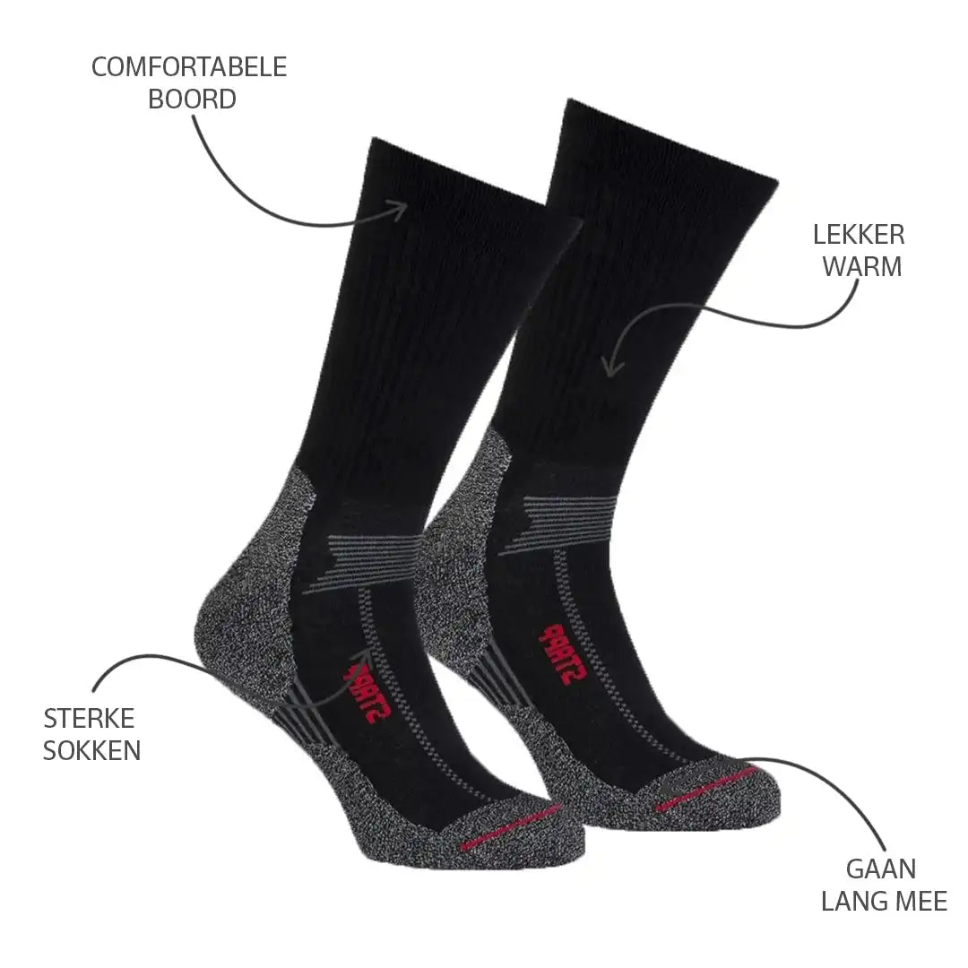 Sliponline Stapp sokken 3-paar Coolmax Boston Thermo - Merino wol