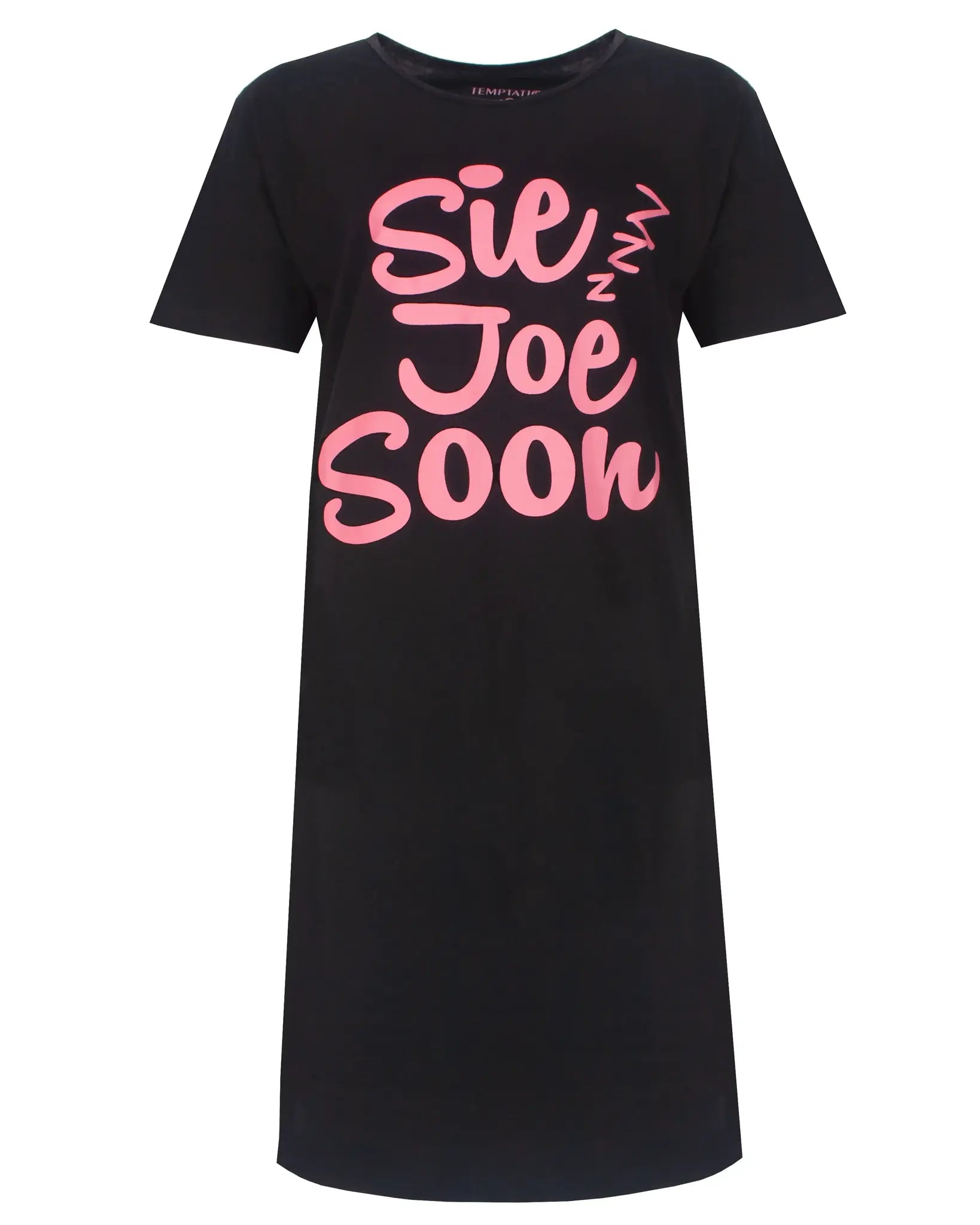Sliponline Temptation dames nachthemd korte mouw "Sie joe soon"