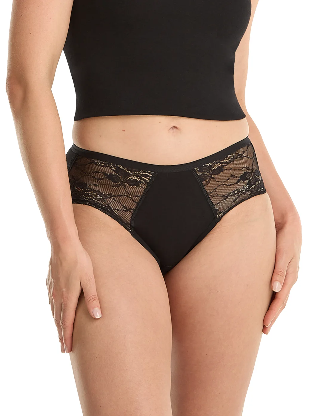 Sliponline Ten Cate Basics midi lace - kanten dames heupslip