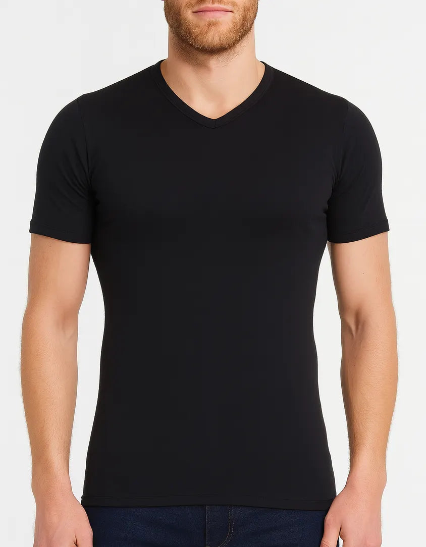 Sliponline Ten Cate heren thermo shirt Korte mouw - V-hals