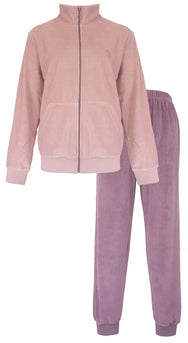 Sliponline Tenderness dames huispak Velours - Winter pink