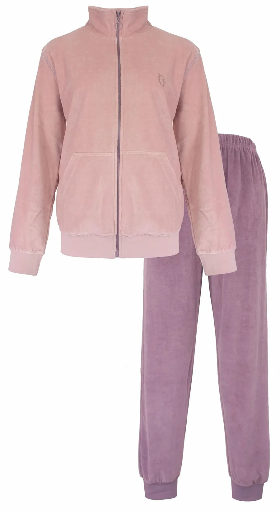 Sliponline Tenderness dames huispak Velours - Winter pink
