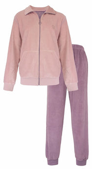 Sliponline Tenderness dames huispak Velours - Winter pink