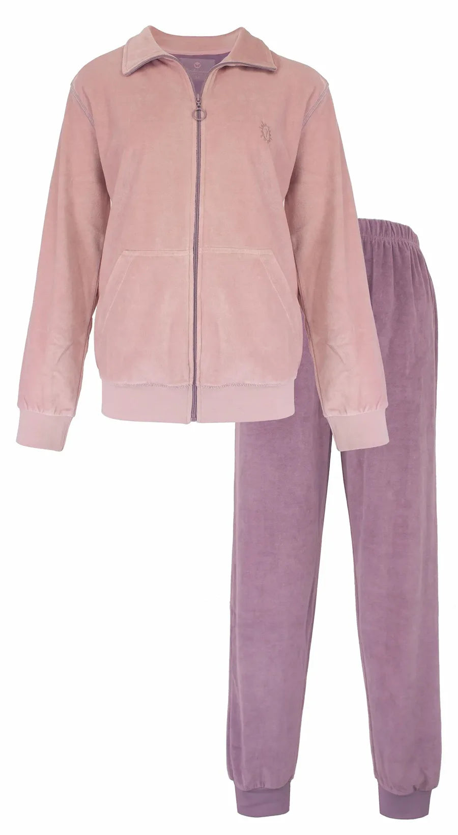 Sliponline Tenderness dames huispak Velours - Winter pink