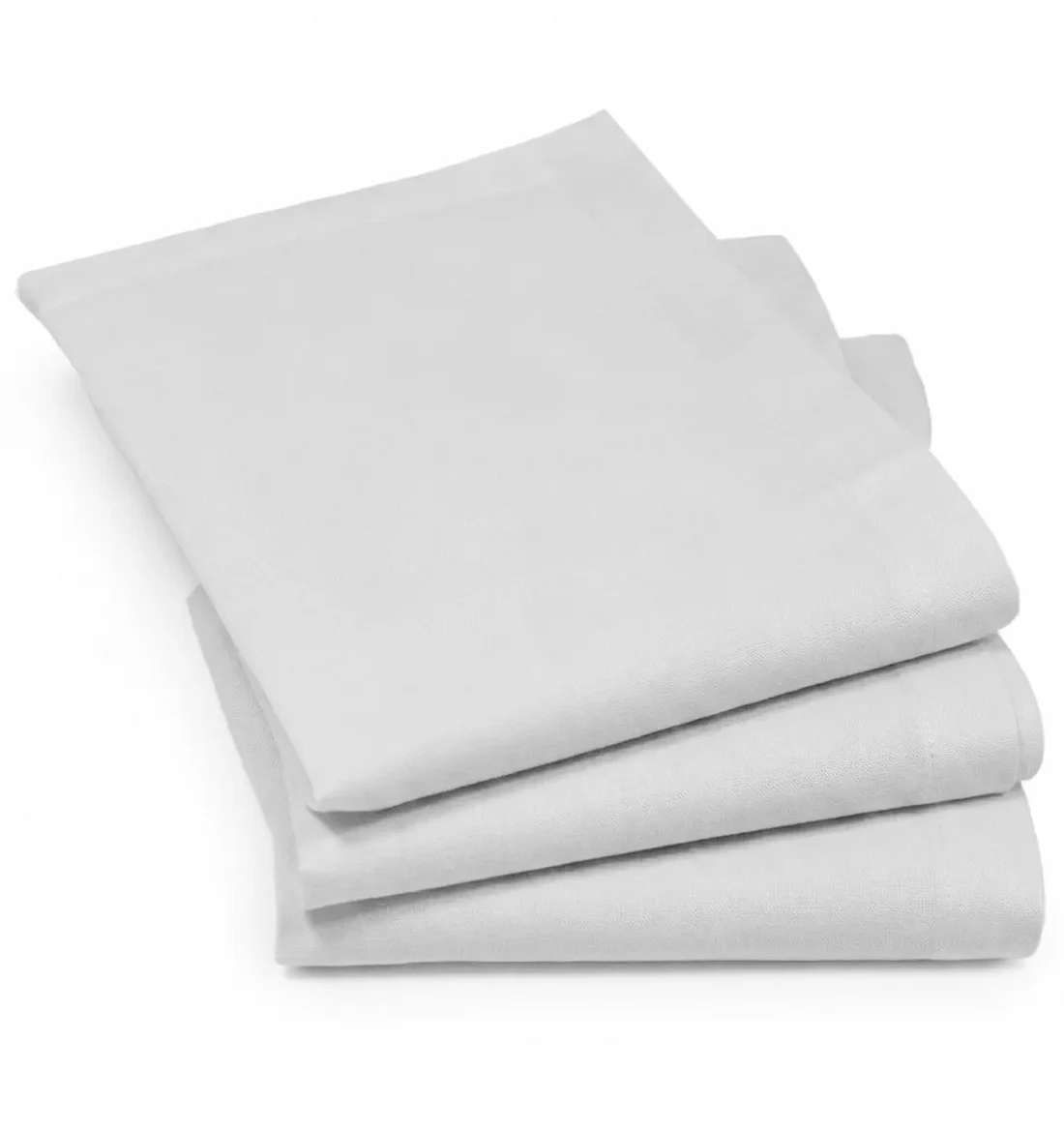 Sliponline Tiseco 12 Stuks - Dames zakdoeken Luxe wit
