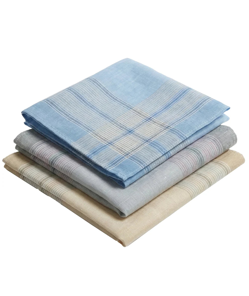Sliponline Tiseco 12 stuks Heren zakdoeken - Happy Stripe
