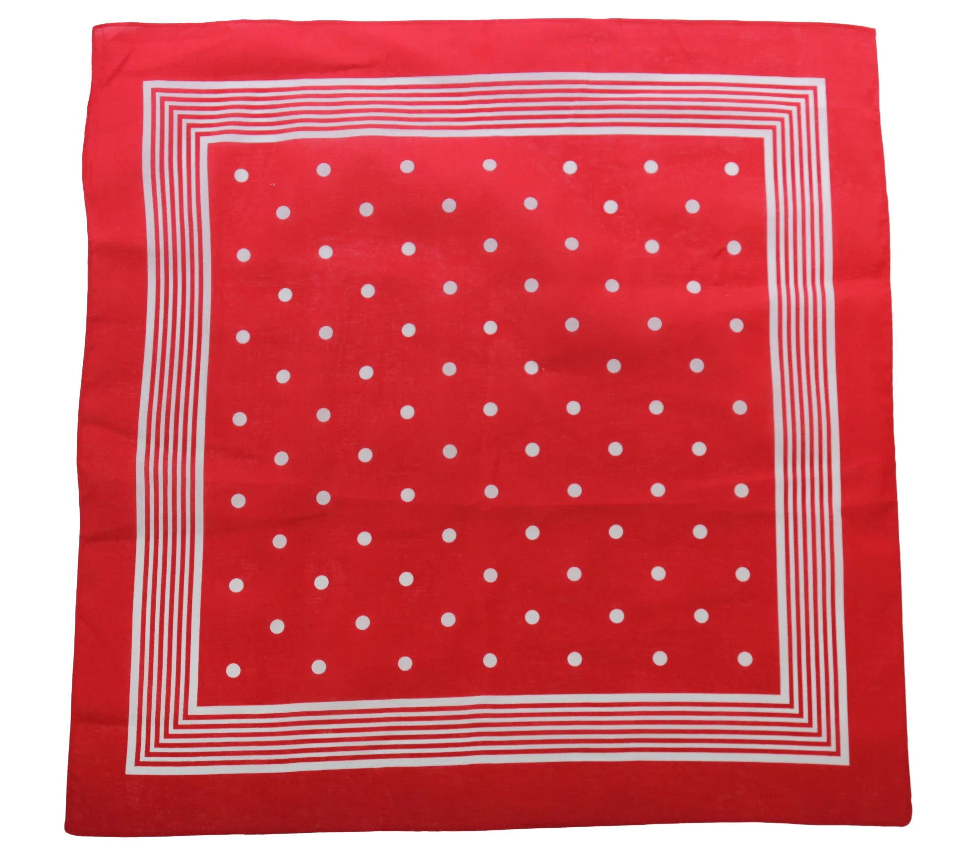Sliponline Tiseco Boeren zakdoek rood stippel 55 x 55 cm