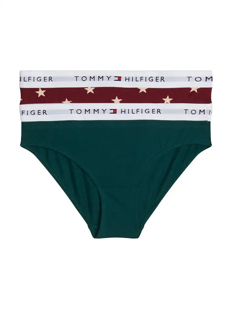 Sliponline Tommy Hilfiger 2-pak meisjes slips - Zwart/wit
