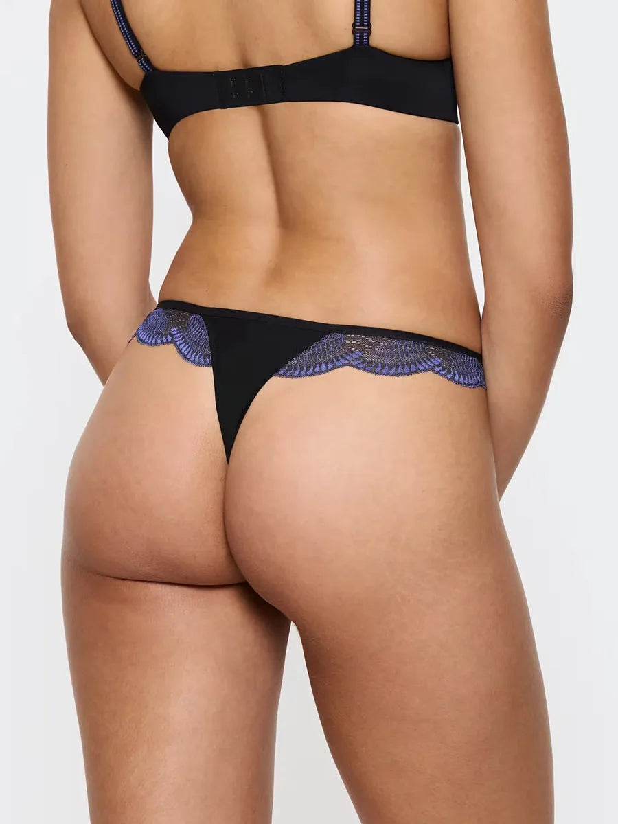 Sliponline Triumph Comfort glam string - Kanten string
