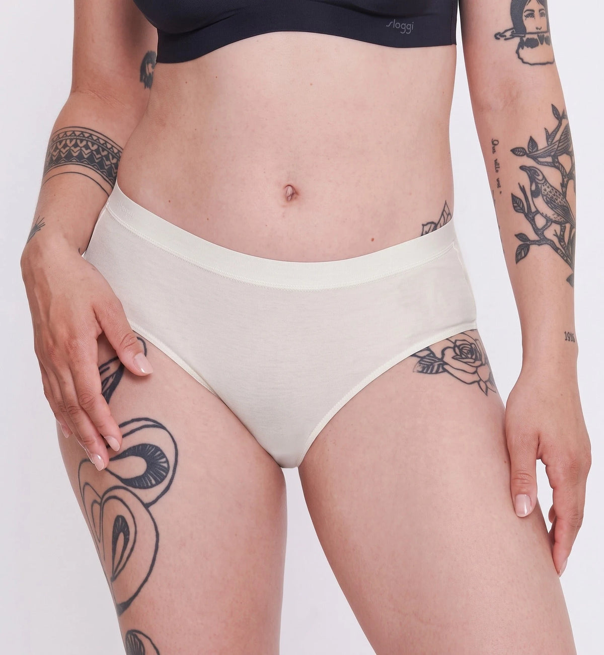 Sloggi Sloggi 2-pack dames heup slips - Go Casual midi