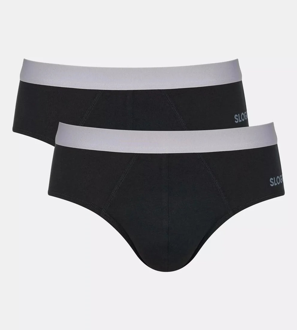 Sloggi Sloggi 2-Pack heren slips - GO Abc brief