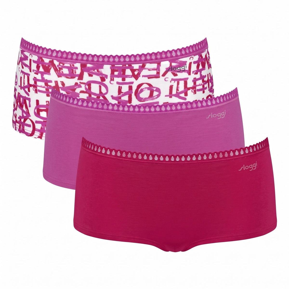 Sloggi Sloggi 3-pack Crush Go dames boxershorts