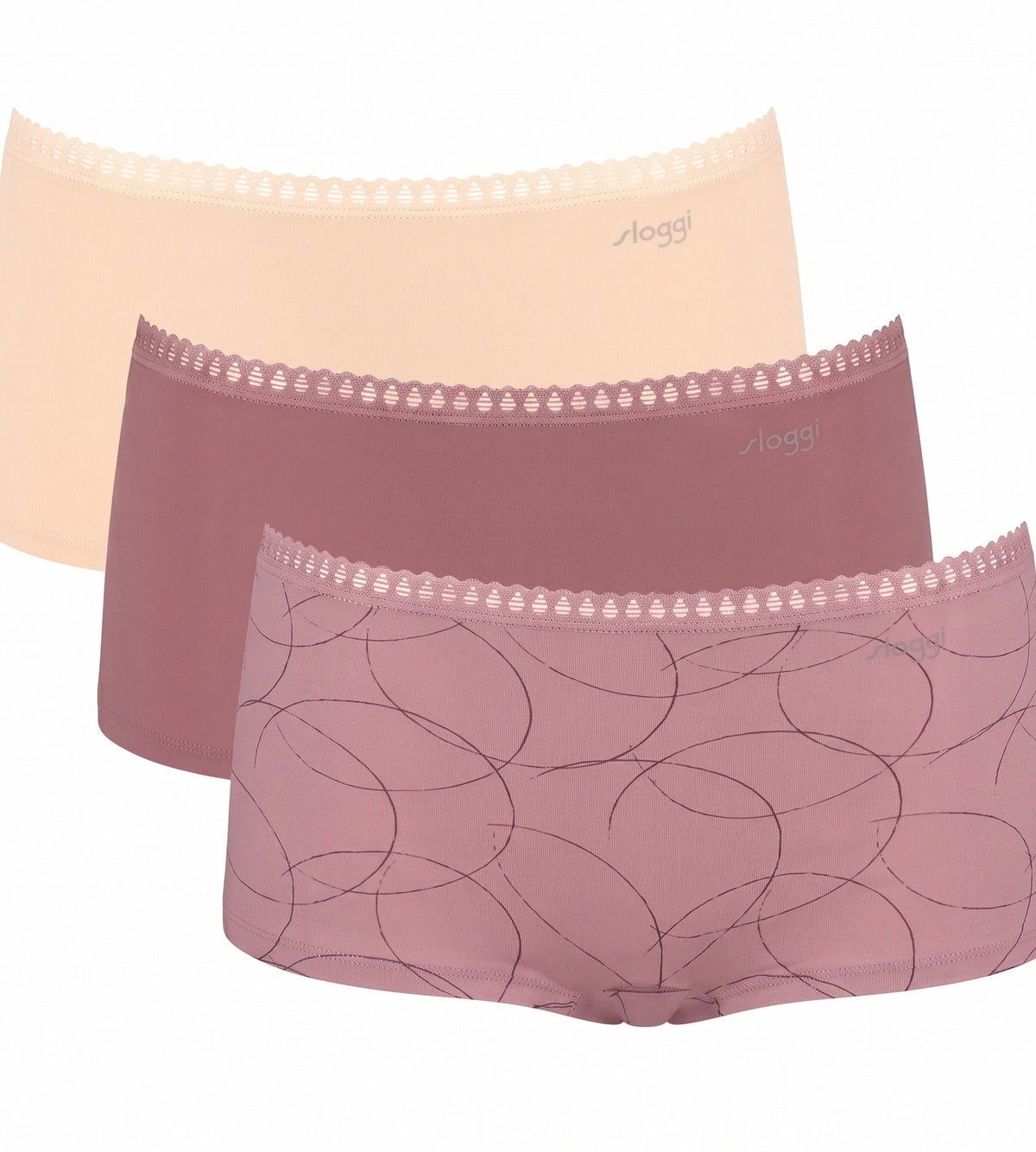 Sloggi Sloggi 3-pack Crush Go dames boxershorts