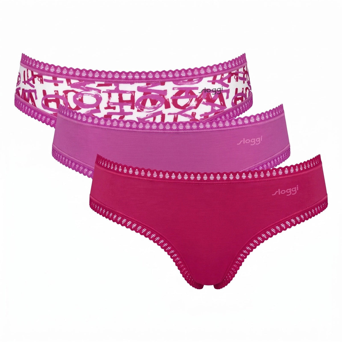 Sloggi Sloggi 3-pack Crush Go dames hipsters